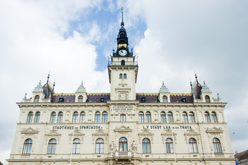 Fototapeta na wymiar city hall of Laa an der Thaya, Lower Austria, Austria