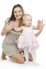 Mother and daughter.