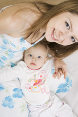 Mother and daughter.