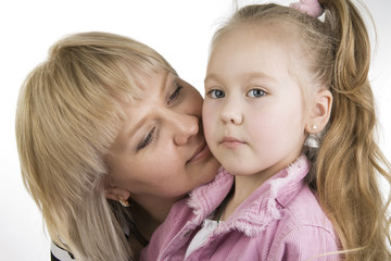 Mother and daughter.