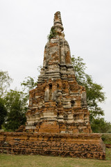 Fototapeta premium Buddhist stupa in Ayutthaya, Thailand.