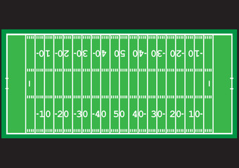 Game with a ball. American football.