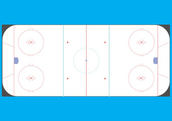 Field for playing hockey.