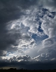 Overcast sky with storm clouds