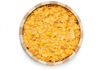 cornflakes in bowl