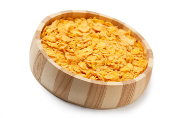 cornflakes in bowl