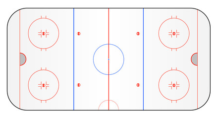 Naklejka premium Eishockey Spielfeld vektor