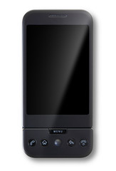 Cell phone isolated on white background