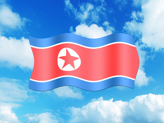 Bandeira da Coreia do Norte