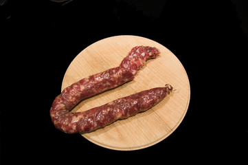 Salsiccia sul tagliere