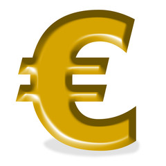 Logo euro doré