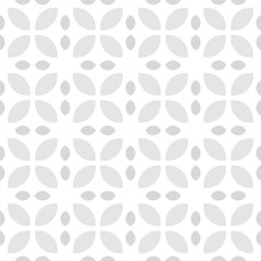grey and white retro flower pattern