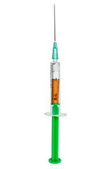 Syringe with cigarette - nicotine dosage