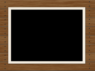 Foto auf Holzhintergrund