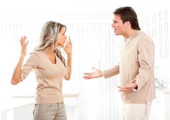 Angry couple