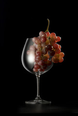 bicchiere con uva
