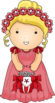 recommend clip art: Flower Girl