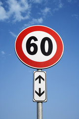 European Speed Limit Sign