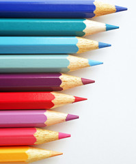 Farbige Buntstifte Makro - Colourful Crayons Close-up