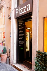 Foto op Canvas pizzeria pizza rome © Anthony duhamel