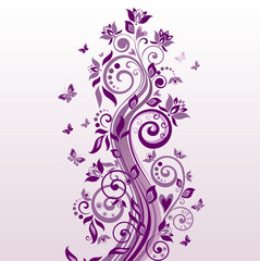 Violet beautiful tree