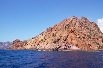 rocks of natural reserve  of Scandola