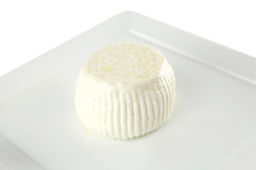 white cheese on plate