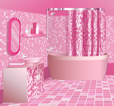 Luxury Pink Bathroom