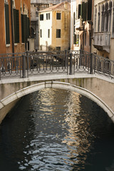 Obraz na płótnie Canvas Canal and Bridge in Venice