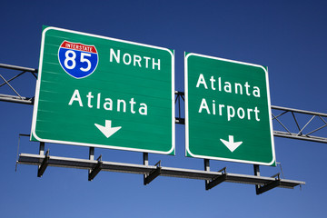 Naklejka premium Atlanta Freeway Signs