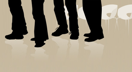 People Waiting in Line