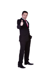 Obraz premium Businessman Giving a Thumbs Up