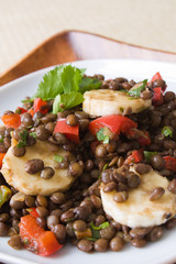 Bananen Linsen Salat
