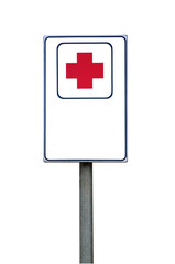 Cartello di pronto soccorso isolato