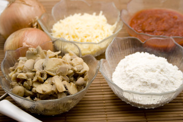 Champignon und Mehl