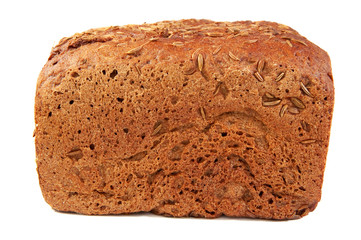 rye bread with caraway seed  .
