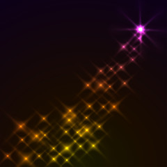 Abstract magic stars background. Eps10 file.