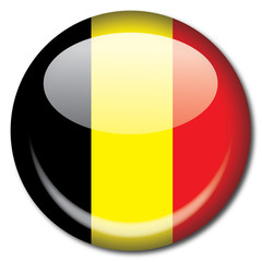 Fototapeta premium Chapa bandera Belgica