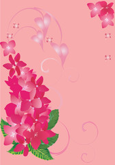 pink and red flower decoration