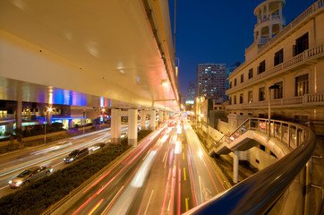 Obraz premium Shanghai evening traffic