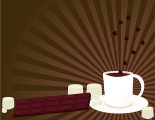 Hot chocolate background 1