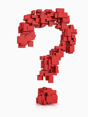 Fototapeta premium red question mark