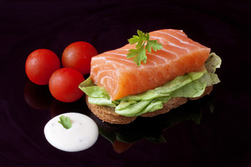 Salmon steak