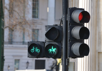 grüne Ampel für Reiter