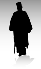 priest vector silhouettes