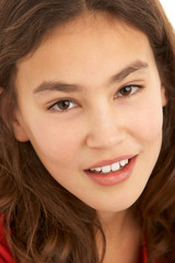 Studio Portrait Of Young Girl