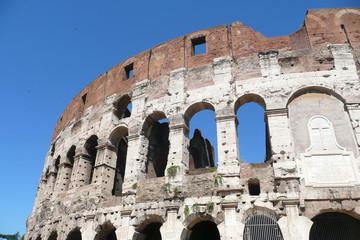 Fototapeta premium Upper Portion of Roman Colosseum