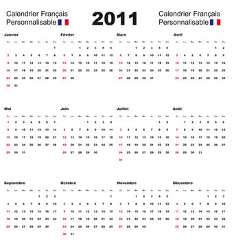 calendrier 2011
