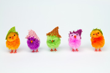 Easter chicks in a row - 20489371