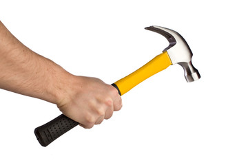 hammer on white background